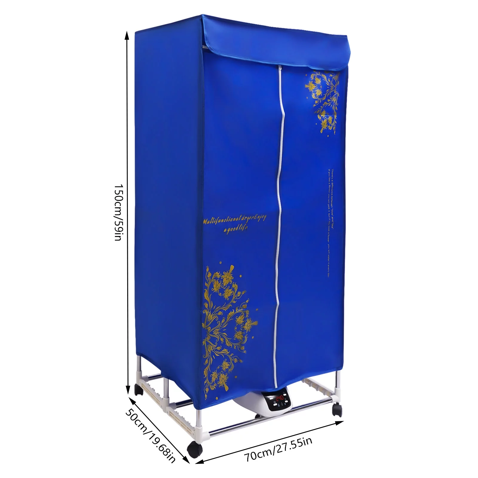 YIYIBYUS ClothesDryer FoldingRemoteControlDryer Electric Clothes Drying Machine for Apartments Home