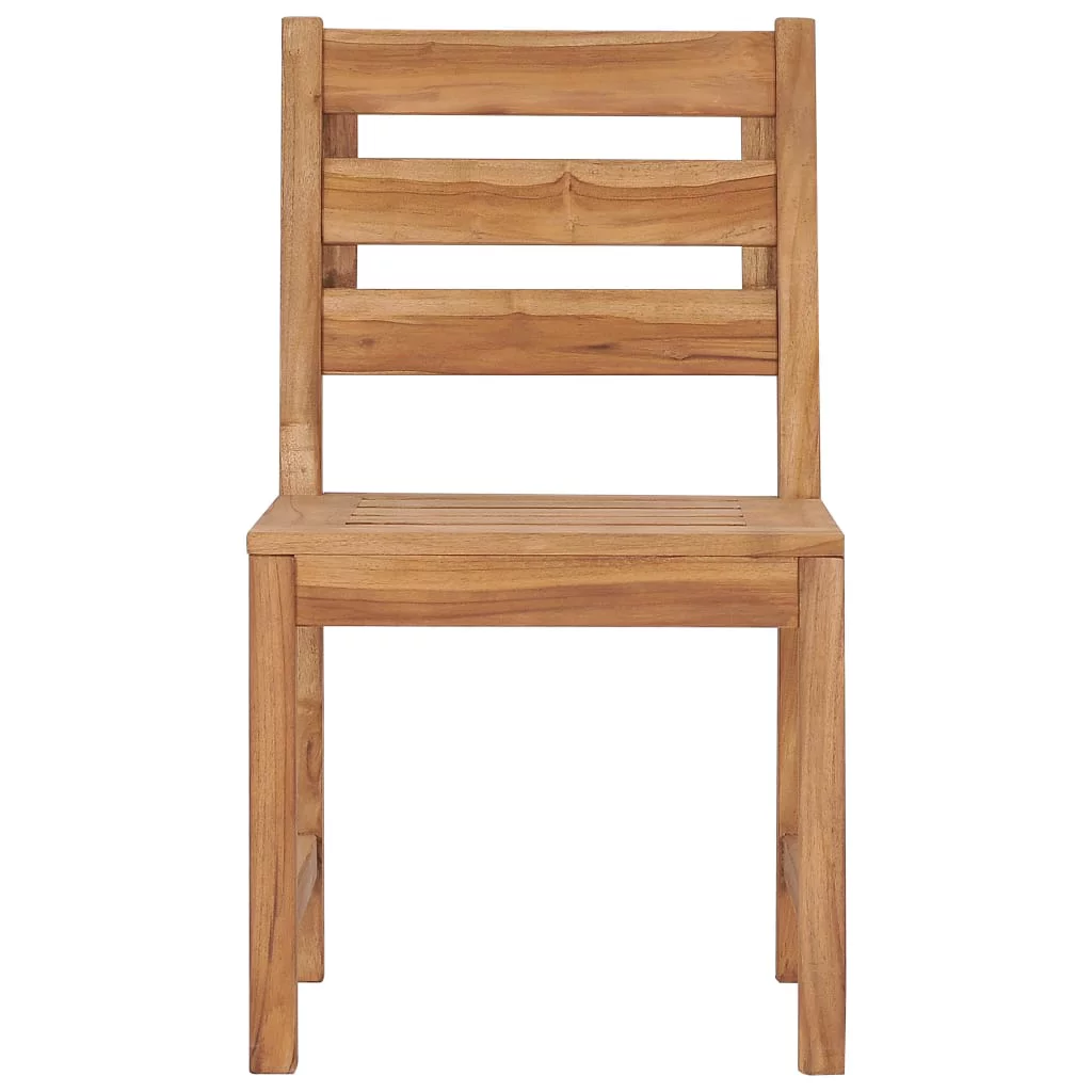 Walmeck Patio Chairs 2 pcs Solid Teak Wood
