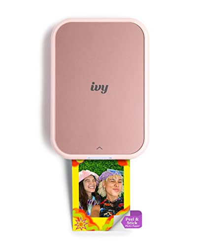 Canon Ivy 2 Mini Photo Printer, Print from Compatible iOS & Android Devices, Sticky-Back Prints, Pure White