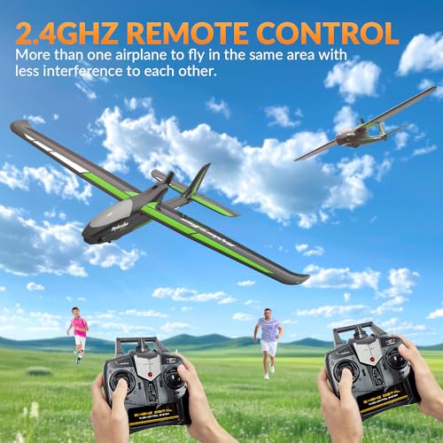 VOLANTEXRC New Version RC Plane,Remote Control Airplane for Adults,4-Channel RC Plane with Durable Foam Construction,3 Flight Modes,One-Key Stunts,Comprehensive Accessories Kit,23.6*18.1 inches,RTF