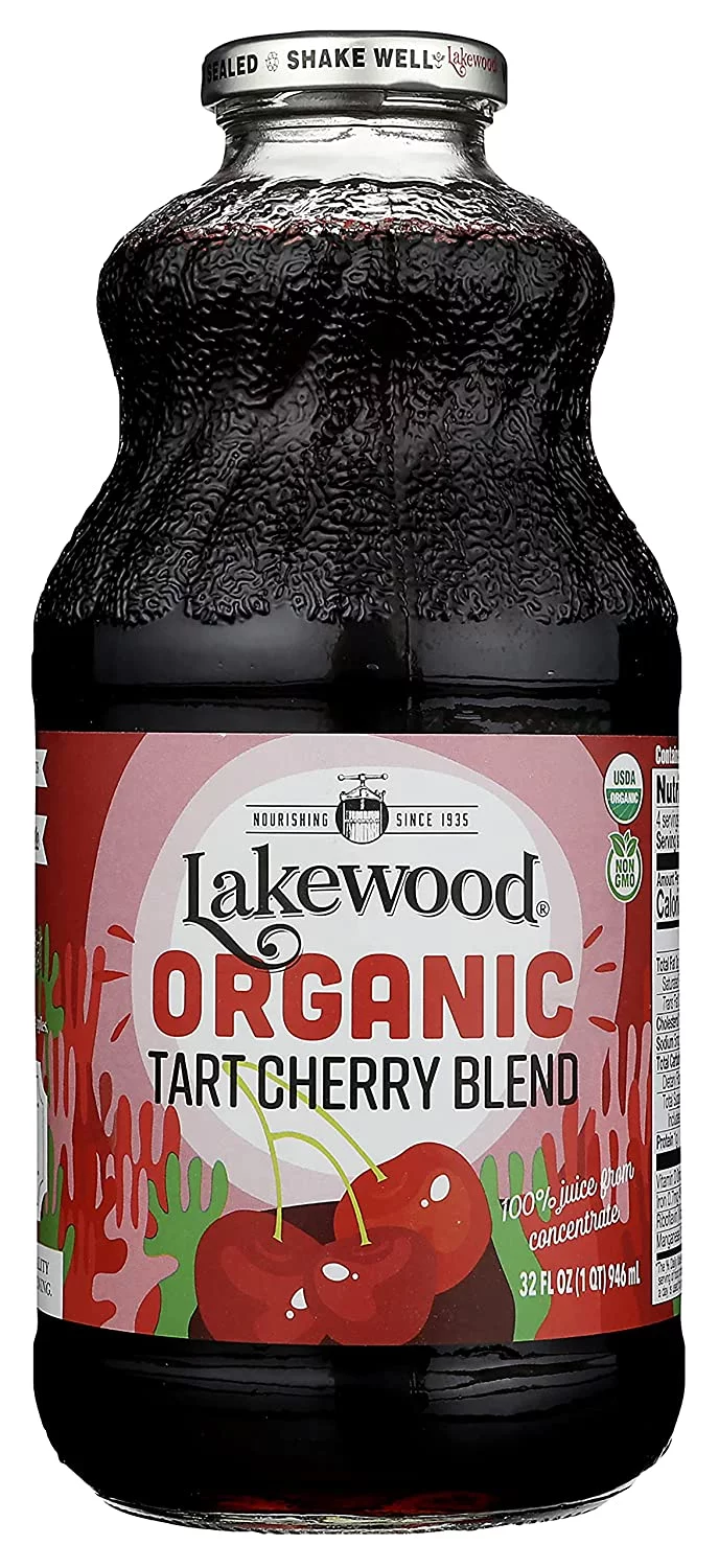 Lakewood Organic Pure Fruit Juice Nectar Blend No Sugar Added Tart Cherry Blend 32 fl oz Pack of 3