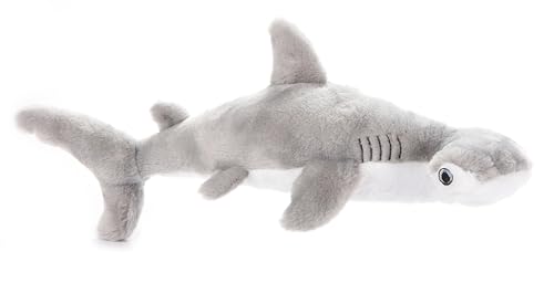 The Petting Zoo Hammerhead Shark Stuffed Animal Plushie, Gifts for Kids, Earth Keeperz Sealife Animals, Zoologee Grey Hammerhead Shark Plush Toy, 20 inches