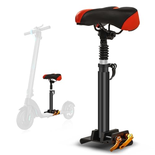 Gugxiom Electric Scooter Seat, Foldable and Adjustable Saddle Seat with Shock Absorption Foam Cushion Scooter Seat for Xiaomi M365