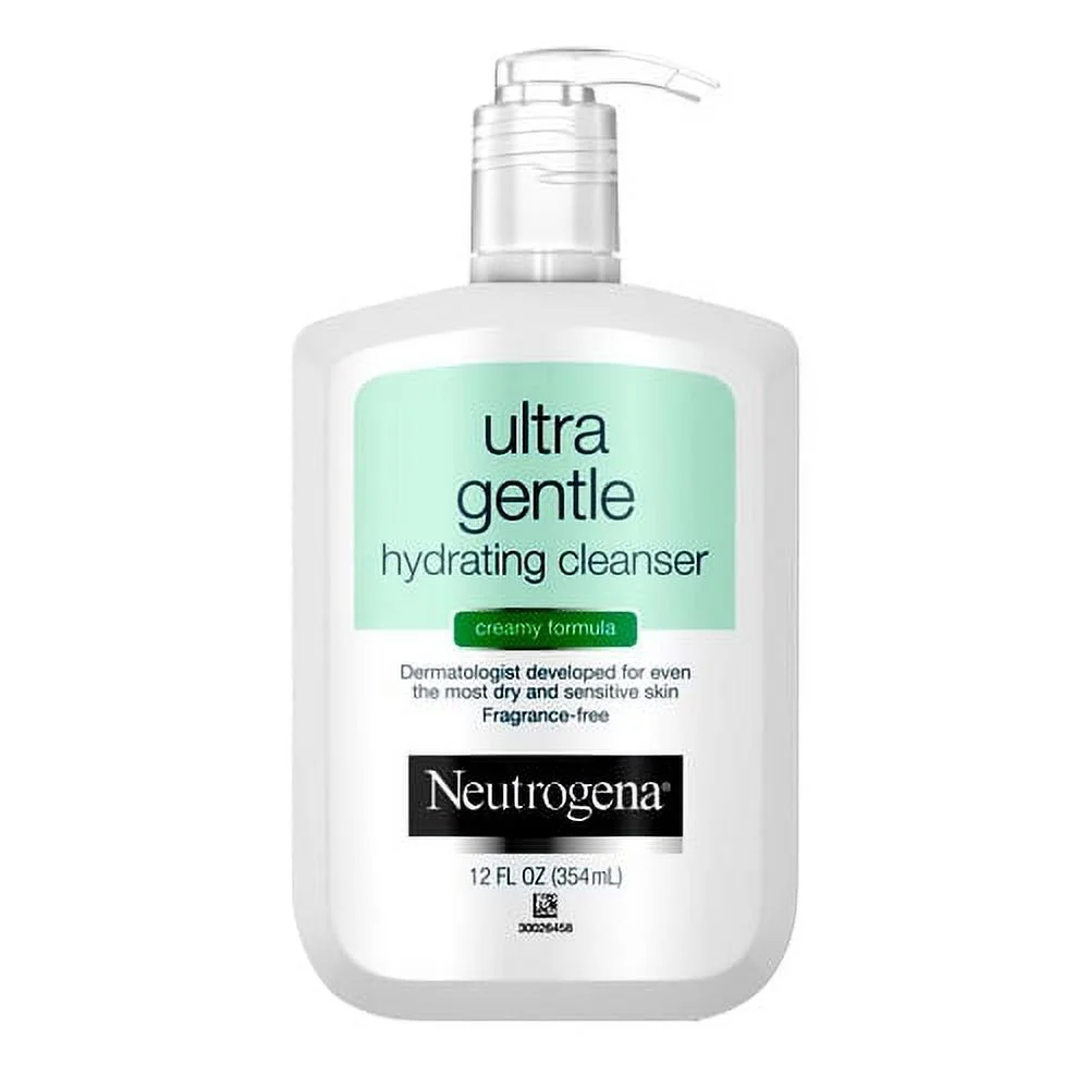 Neutrogena Ultra Gentle Hydrating Cleanser, Creamy Formula - 12 Oz, 2 Pack