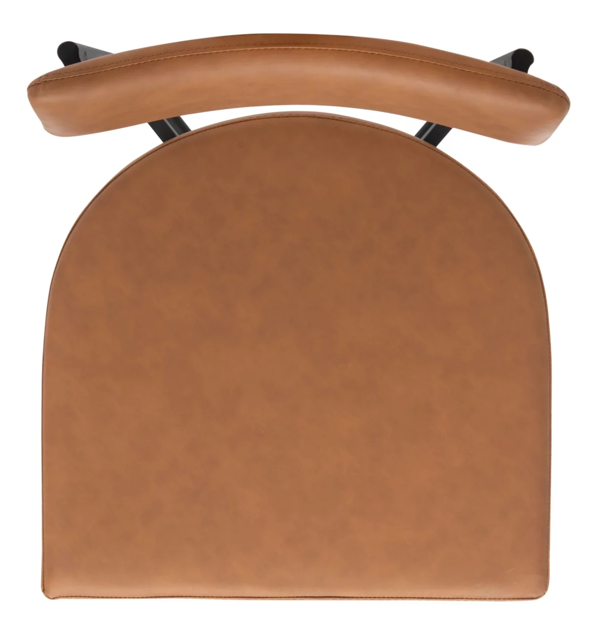 SAFAVIEH Archer Dining Chairs, Cognac/Black, Set of 2 (19.3 in. W x 22.5 in. D x 35 in. H)