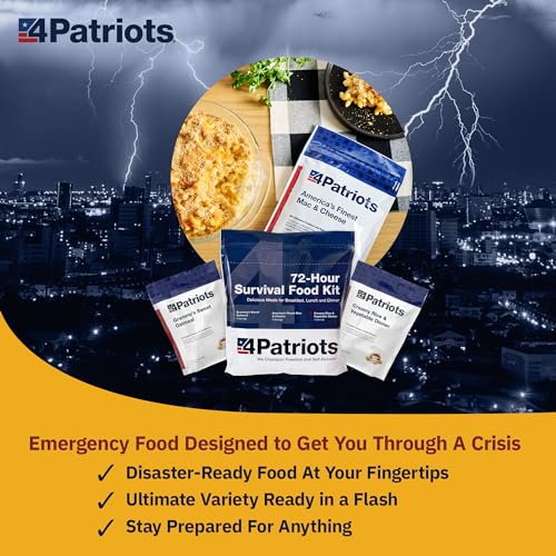 4Patriots 2-Week Survival Food Kit: Emergency Food Supply Designed to Last 25 Years, 84 Servings