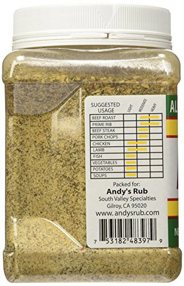 Andy's Rub, an All Natural Rub with Attitude, 21 oz.