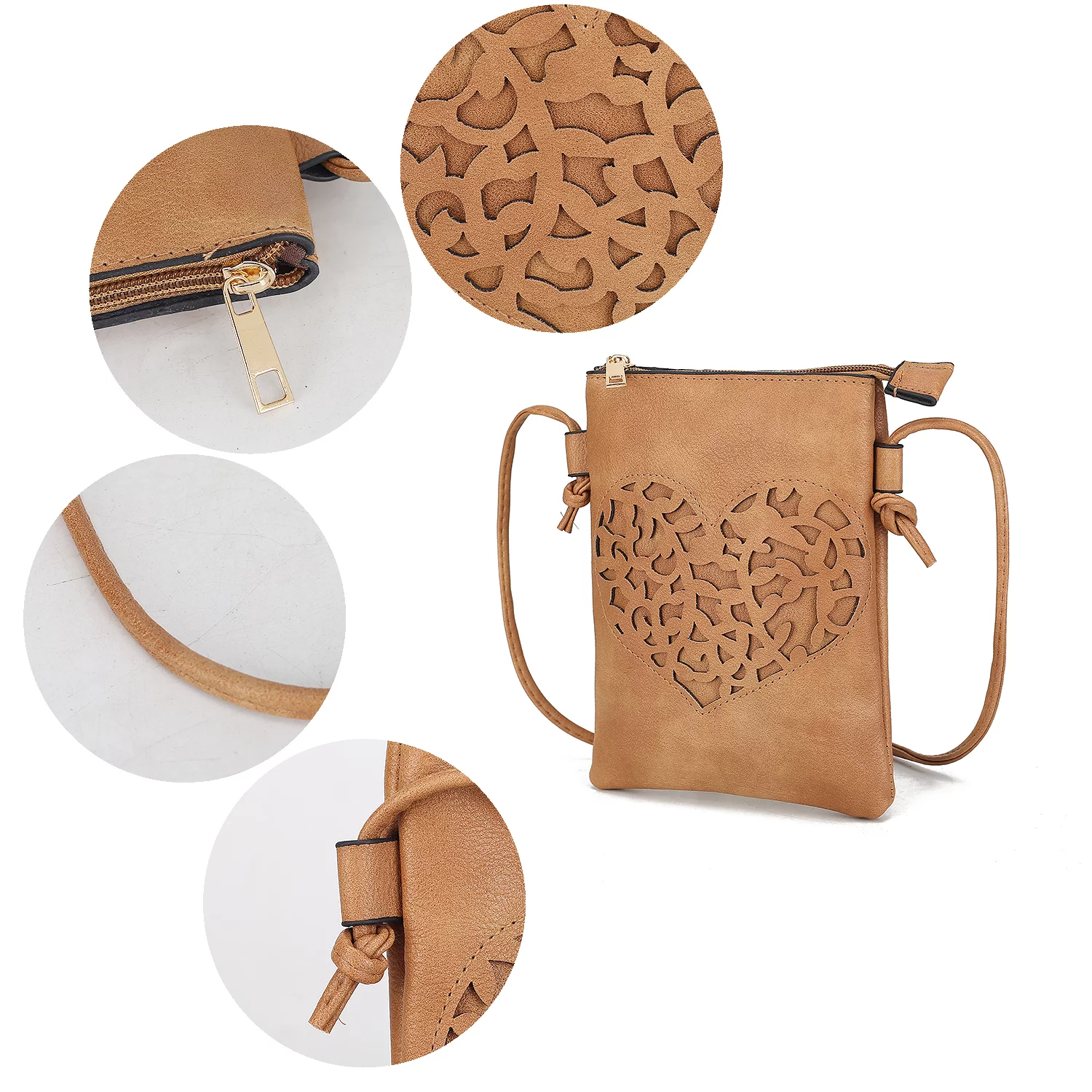 MKF Collection Heartly Crossbody Handbag by Mia K.