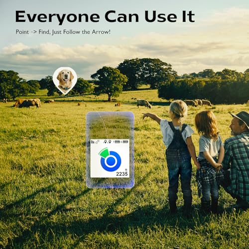 Outdoor GPS Dog Tracker for No-Signal Areas - Outdoor Pet Locator Finder Tracker, Real-Time Tracking for Hiking/Walking/Camping, Works in Remote Wilderness/Farms/Large Parks (Tracker 2)