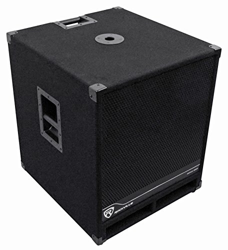 Rockville RBG15S 1600w Active Powered PA Subwoofer w/DSP + Limiter Pro/DJ, 15 inch, Black