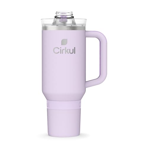 Cirkul 40oz. Carbon Stainless Steel Tumbler with Handle, All-Day StrawSip™, Double-Wall Insulated