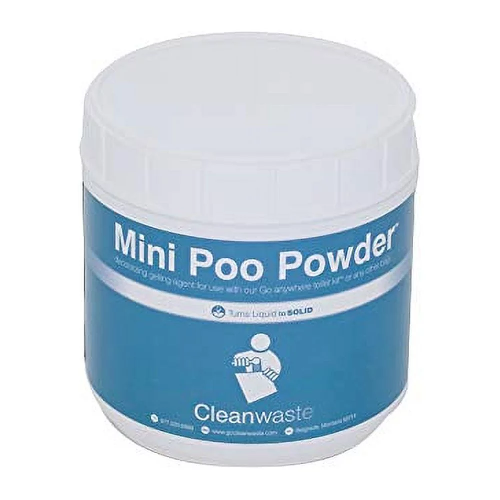 Cleanwaste Mini Poo Powder Waste Treatment - Portable Toilet Kits for Outoor, Camping and Hiking - 55 Use (D556POW)