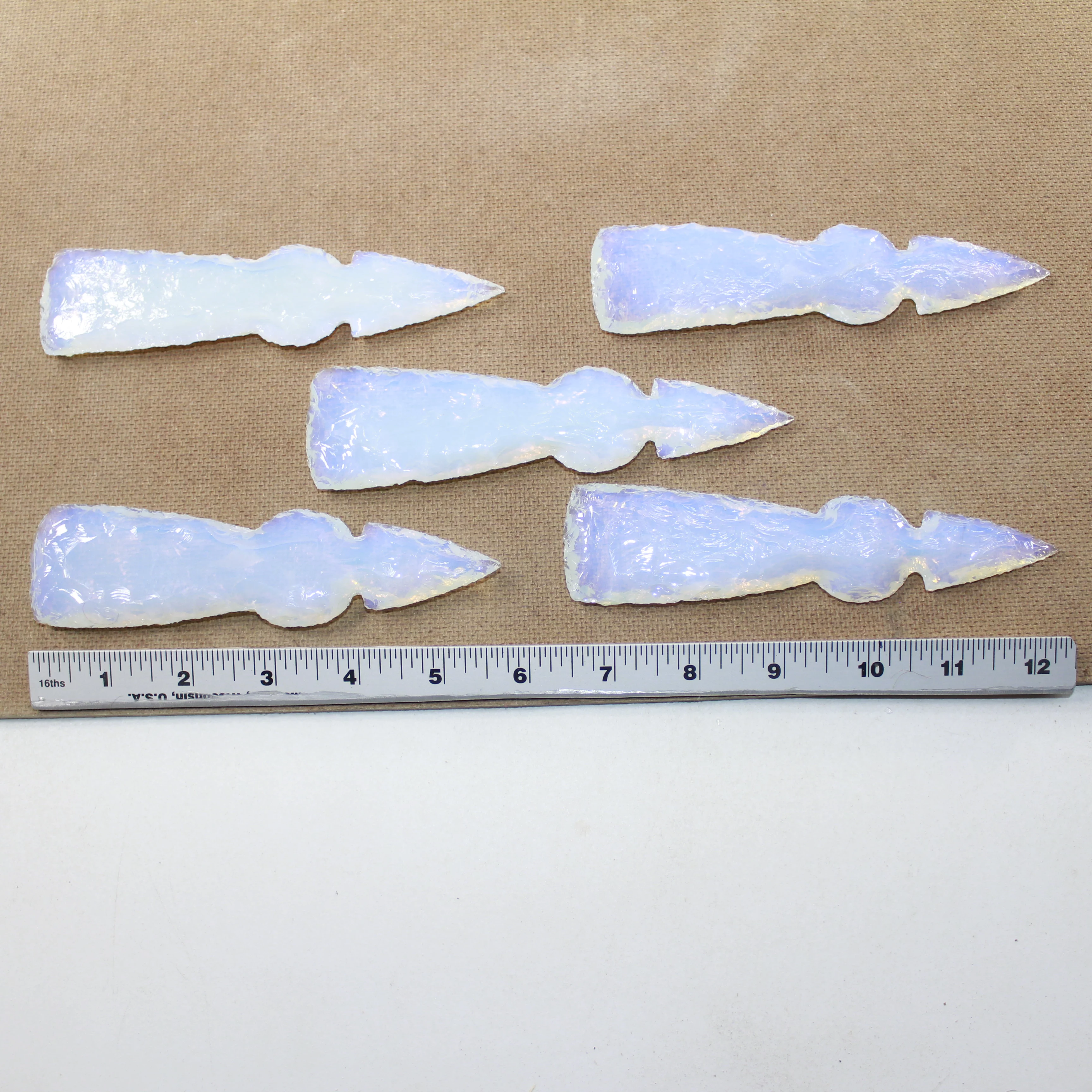 5 Opalite Ornamental Tomahawk Heads #8324  Ax Axe Hatchet