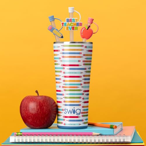 Swig Life 32oz Insulated Tumbler, Travel Coffee Tumbler with Lid, Cup Holder Friendly, Stainless Steel Travel Coffee Mug, Glitter Tumbler, Glitter Gifts (Confetti)