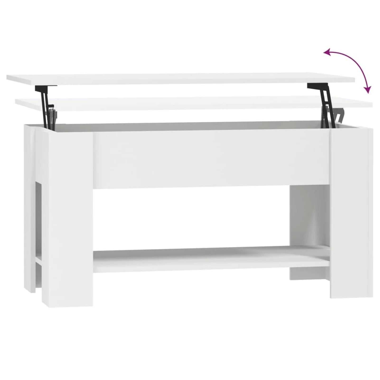 Htovila Coffee Table White 39.8