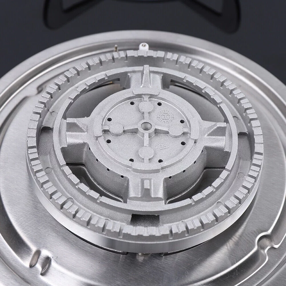 Miumaeov 4 Burner Gas Cooktops Built-In Cook Stove Kitchen LPG/NG Gas Hob with Adapter Electronic Ignition 23