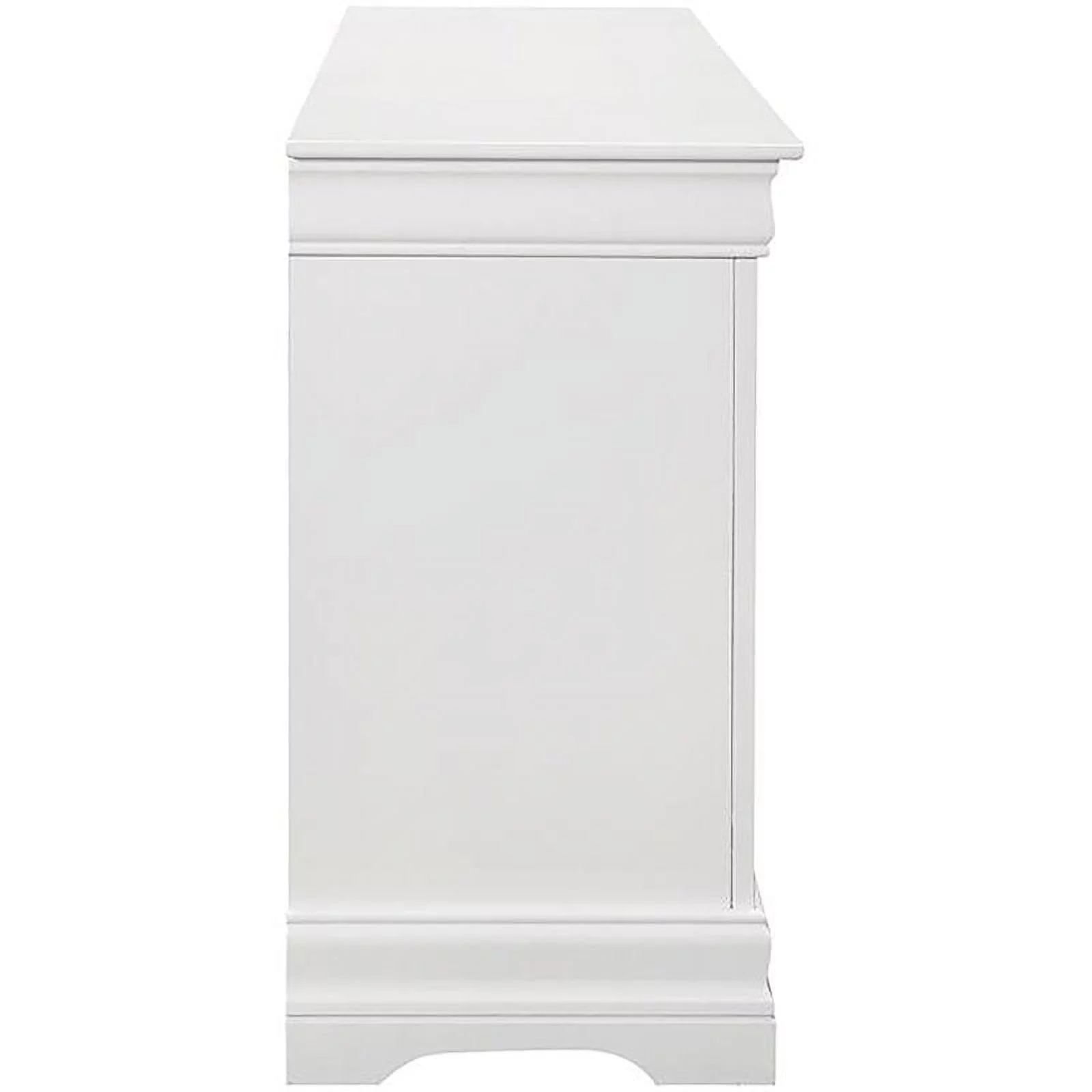 Kingfisher Lane Louis Philippe 6 Drawer Double Dresser in White