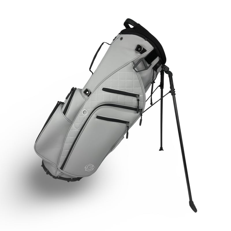 Luxury Golf Stand Bag – 14-Way Divider, 7 Pockets, Lightweight Construction – Premium Design for Superior Organization, Comfort, and Durability (Gray)