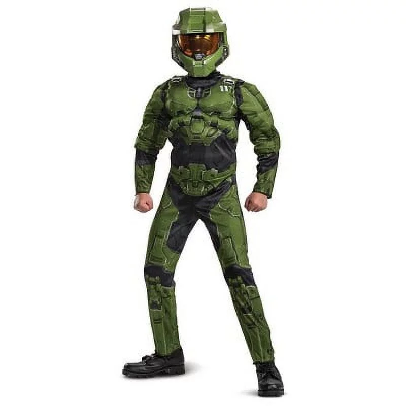 Kids' Deluxe Halo Master Chief Infinite Halloween Costume Jumpsuit S (4-6)