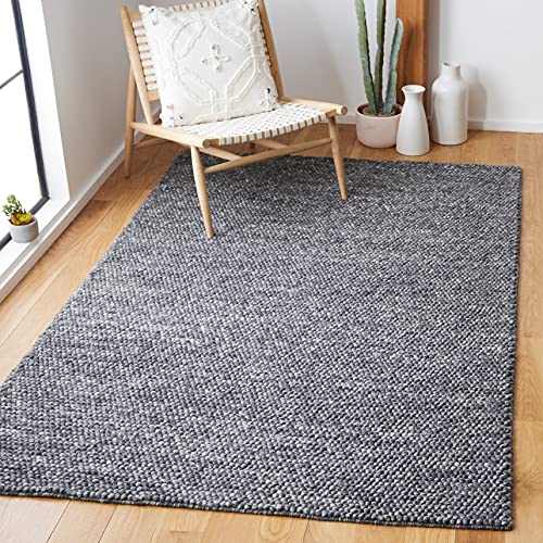 SAFAVIEH Natura Collection Area Rug - 9' x 12', Beige, Handmade Wool, Ideal for High Traffic Areas in Living Room, Bedroom (NAT620B)