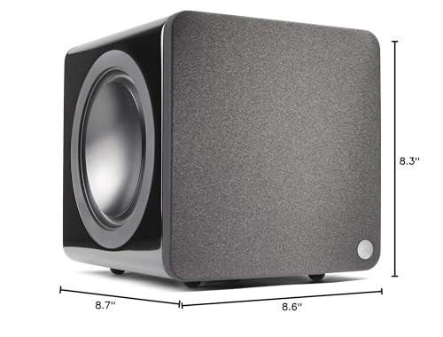 Cambridge Audio Minx X201-200 Watt Active Subwoofer Featuring Twin Auxiliary Bass Drivers and Fully Adjustable Sound - White