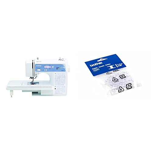 Brother Sewing and Quilting Machine, Computerized, 165 Built-in Stitches, LCD Display, Wide Table, 8 Included Presser Feet, White, 20x12x17
