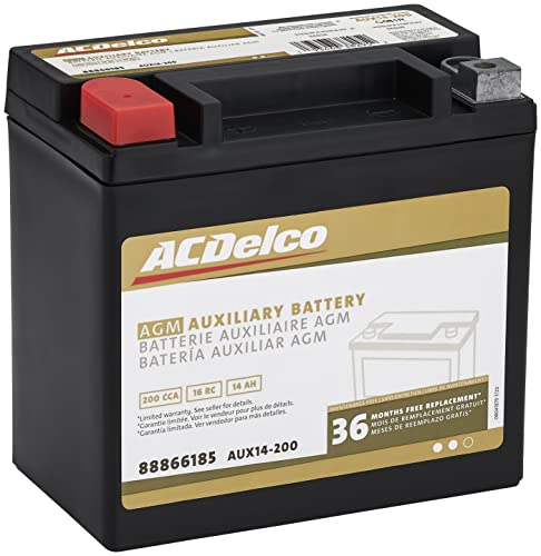 ACDelco Gold AUX14-200 (88866185) 36 Month Warranty Auxiliary AGM 200 CCA Battery