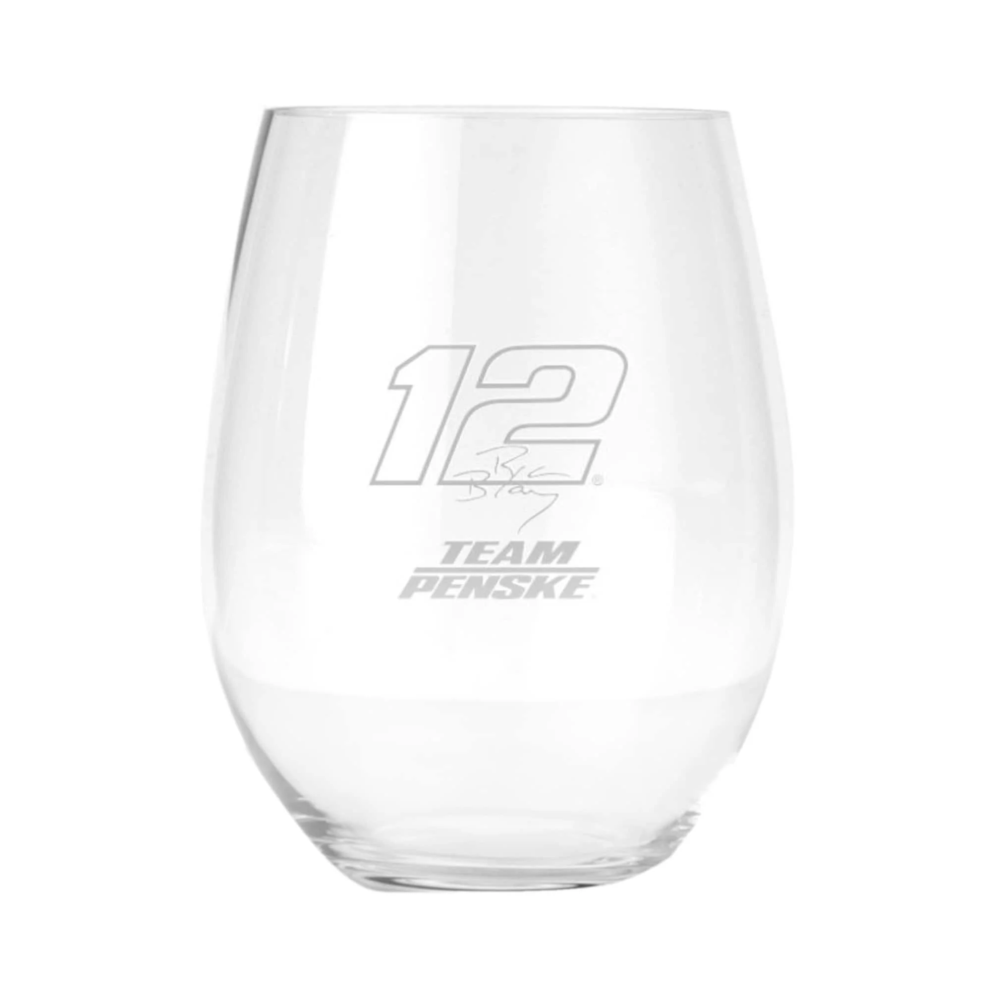 Ryan Blaney Stemless Wine Glass