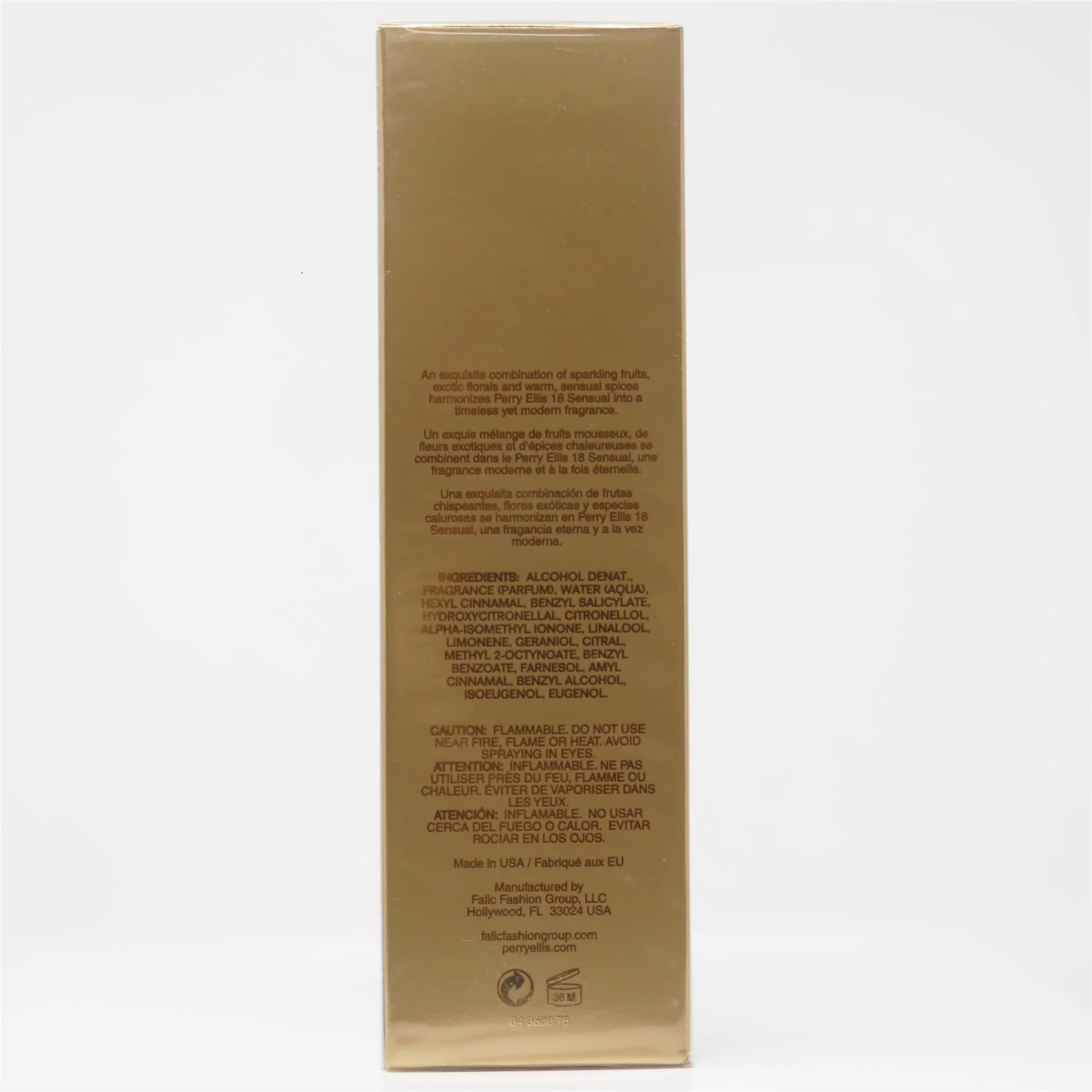 perry ellis 18 sensual eau de parfum for woman 3.4oz/100ml
