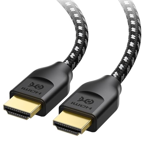 Cable Matters [Ultra High Speed HDMI Certified] Braided 48Gbps 8K HDMI Cable 13.1 ft / 4m with 8K@60Hz, 4K@240Hz and HDR Support for PS5, Xbox Series X/S, RTX3080 / 3090, Apple TV and More in White