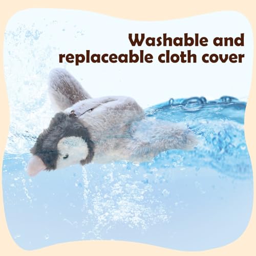 Cat Toy, 2026 Upgrade Interactive Chirping Bird with Flapping Wings, Rechargeable Toy for Indoor Cats (Grey)