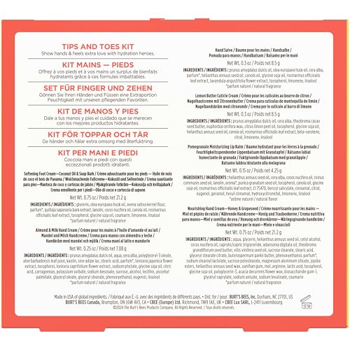 Burt's Bees Gifts Ideas - Classics Set, 6 Products in Giftable Tin – Cuticle Cream, Hand Salve, Lip Balm, Res-Q Ointment, Hand Repair and Foot Cream