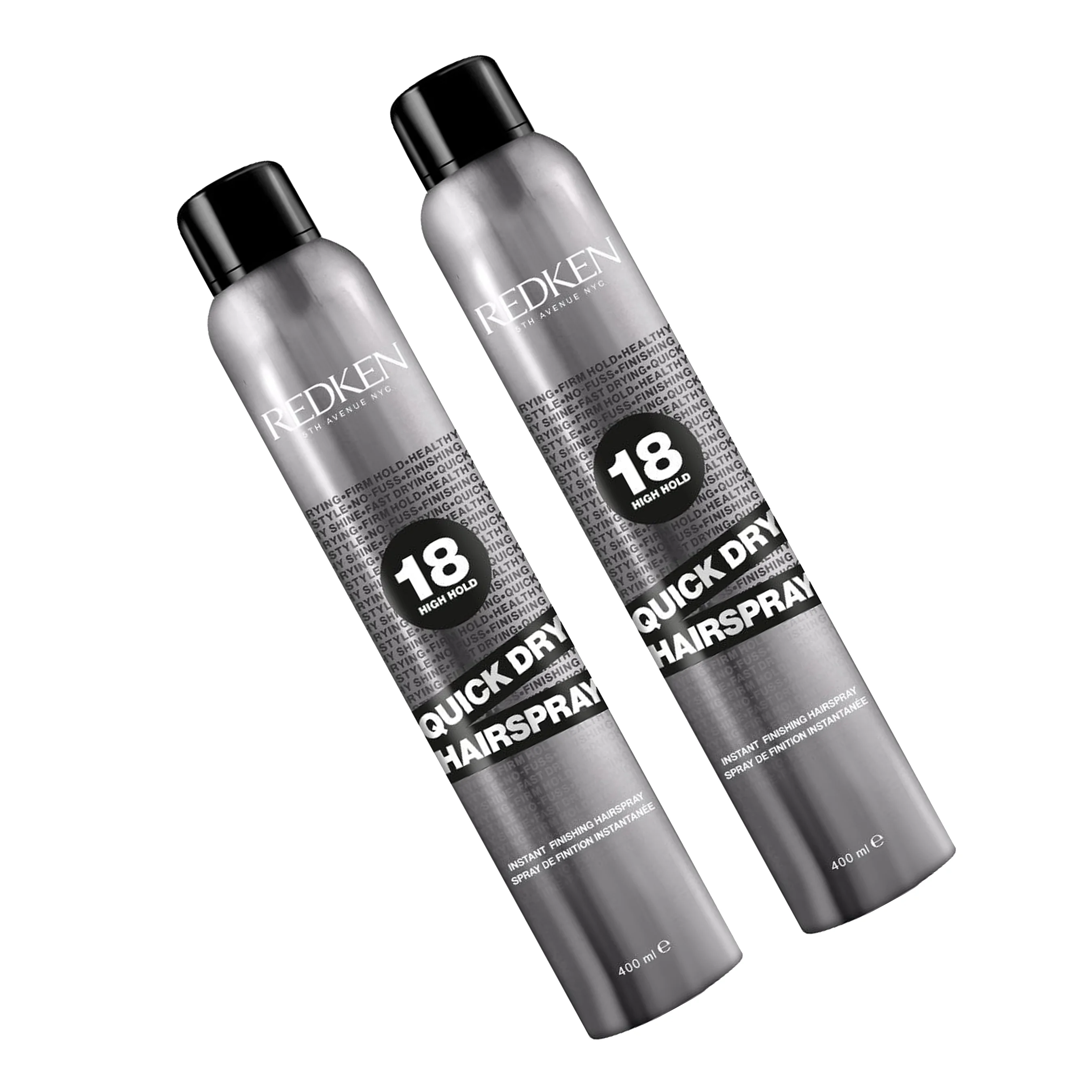 Redken 5th Avenue NYC High Hold 18 Quick Dry HairSpray 13.5 oz Pack of 2