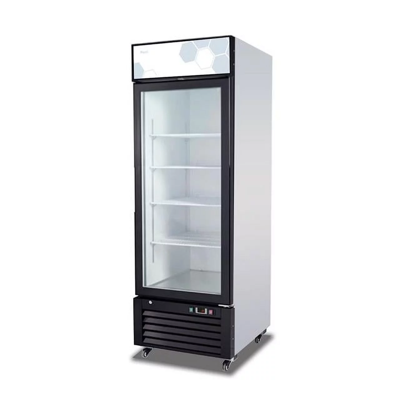 27 in. 23.0 cu. ft. Competitor Series Refrigerator Merchandiser, White & Black