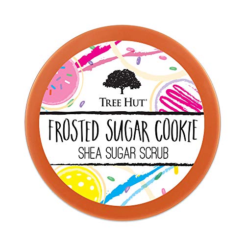 Tree Hut Frosted Sugar Cookie Shea Sugar Scrub | Exfoliating Scrub Removes Dry Skin for a Soft & Natural Glow | Limited Edition | Vegan, Free of Parabens, Formaldehyde Donors, & Sulfates | 18 fl oz.