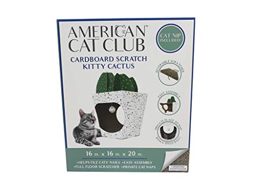 Christmas Cat House & Cat Scratcher w/Bonus Catnip Included