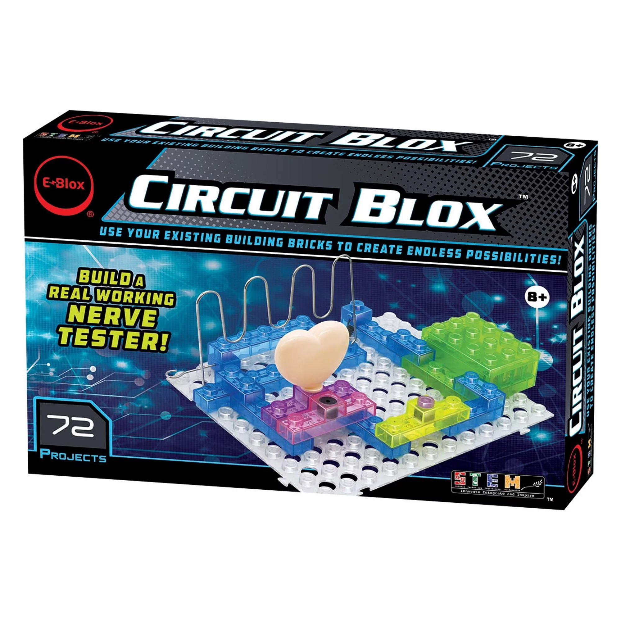 E-Blox Circuit Blox 72 Electronic Block Building Kit Model Kit