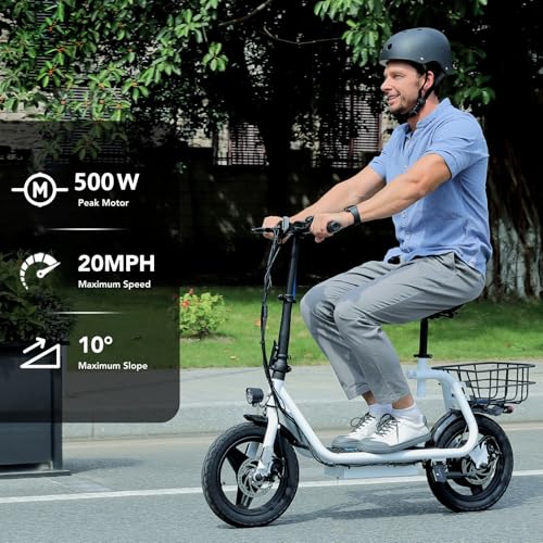 Caroma Peak 500W/800W/1200W Electric Scooter with Seat 14