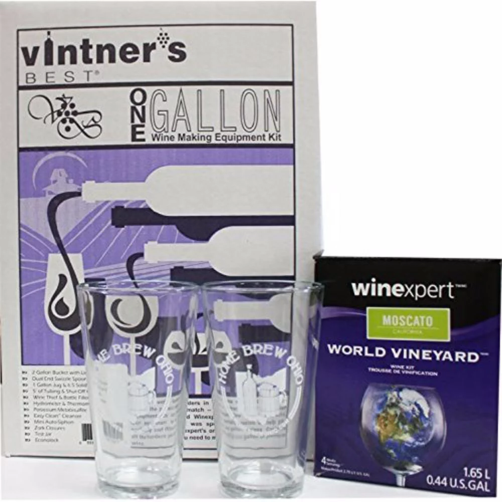 Complete One Gallon Wine Equipment and Ingredient Kit-Moscato