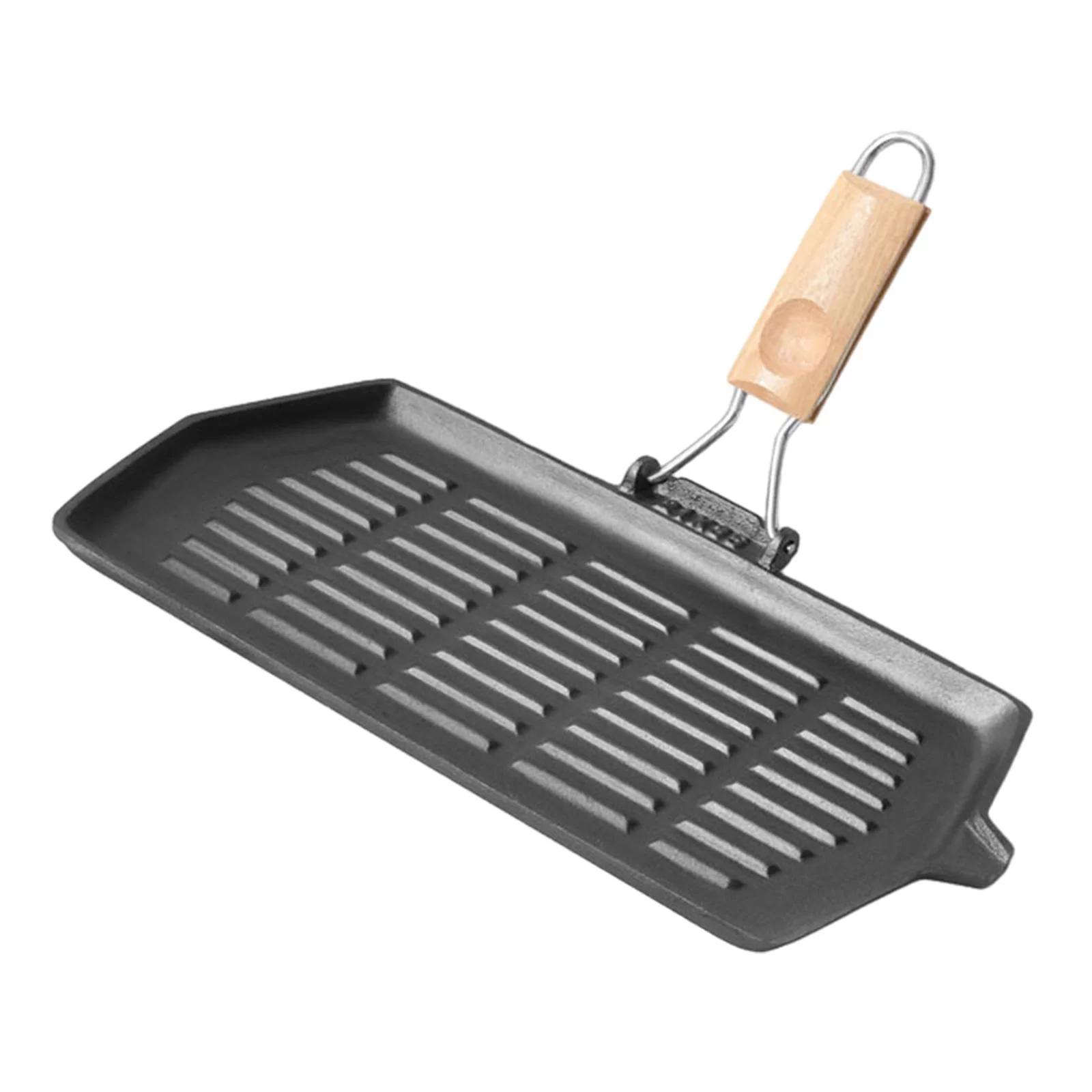 Grill Iron for Electric top, Induction, Gas Uncoated Steak Pan Style A