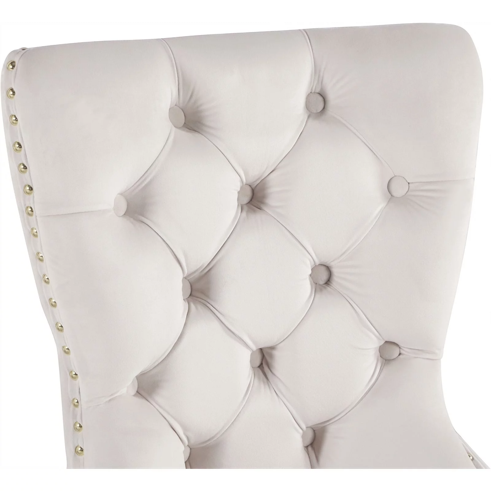 Meridian Furniture Carmen Cream Velvet Dining Chairs (Set of 2)