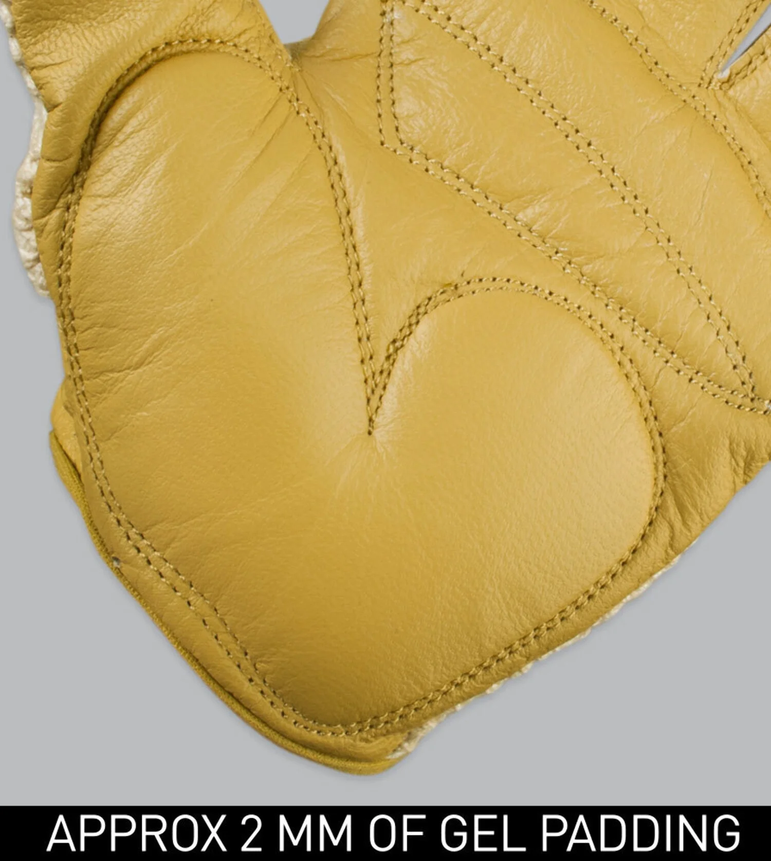 Aero Tech Gel PADDED Leather and Cotton Crochet Fingerless Gloves