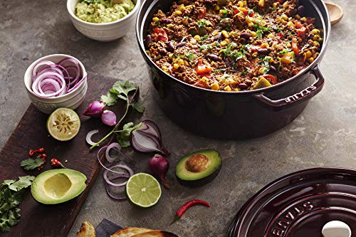 Staub 5.5 Quart Round Cocotte, Basil