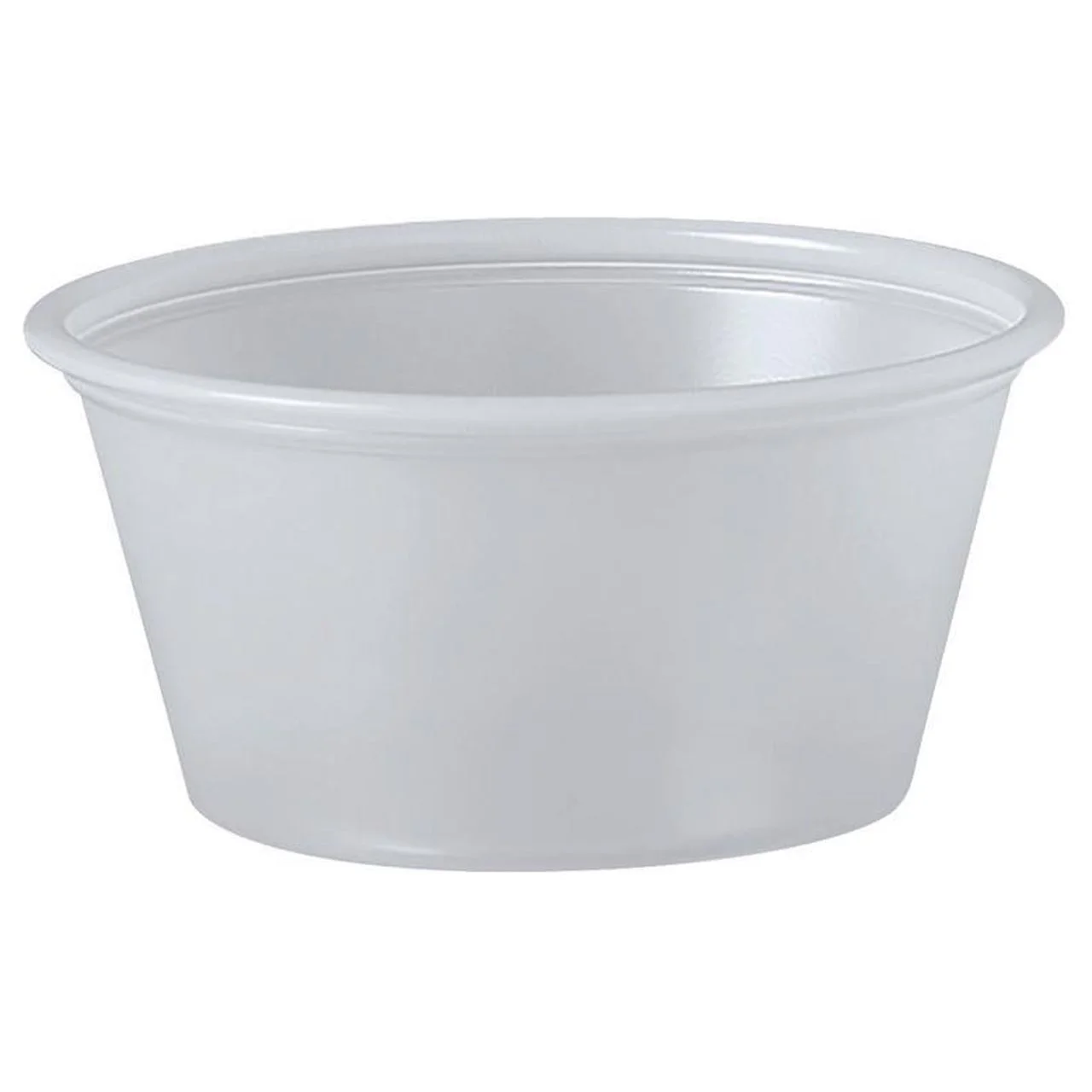 Solo Disposable Souffle Cup Clear Plastic 2 oz. 2500 Ct P200N