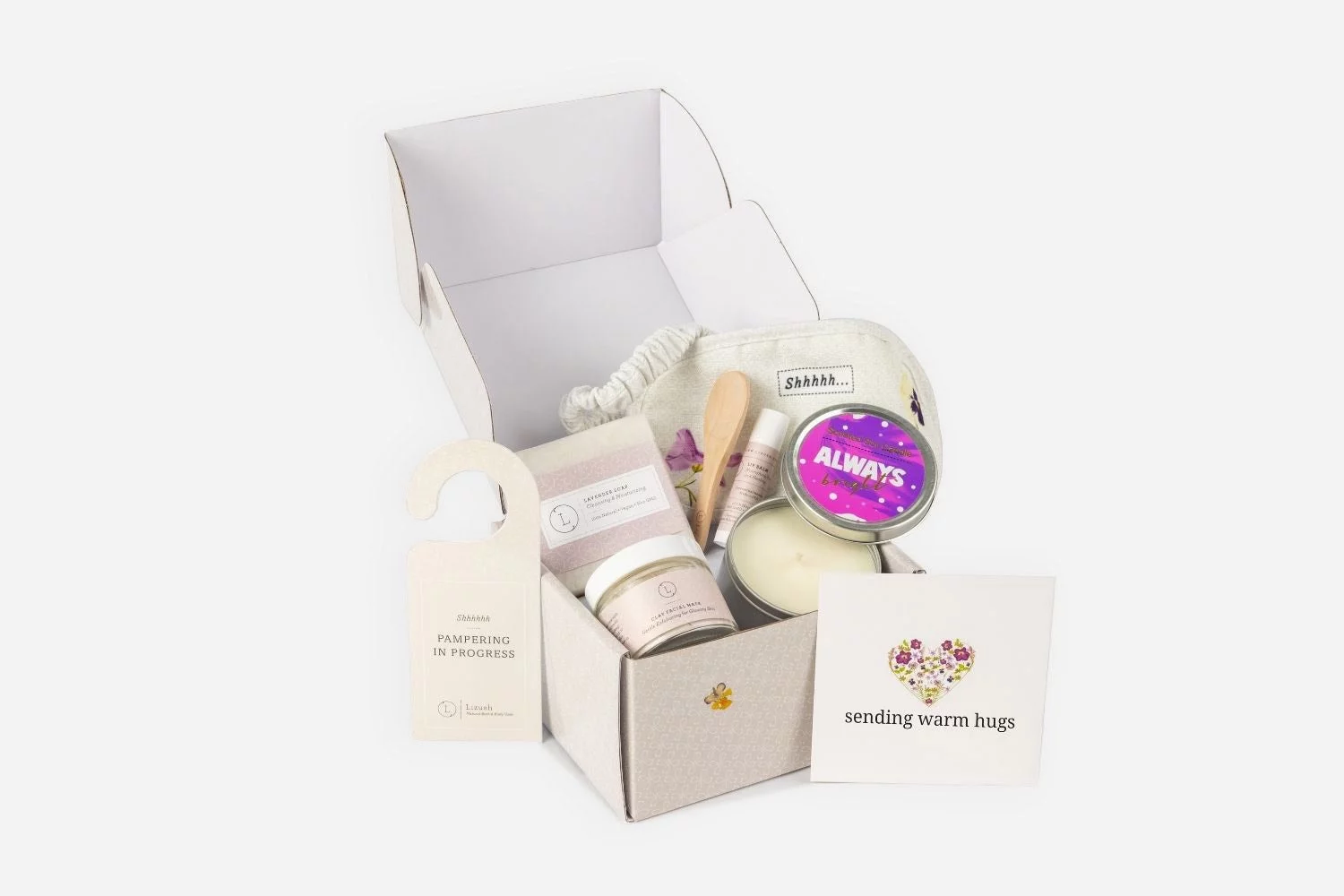 Lizush - Natural bath and body gift set, Thank you gift box