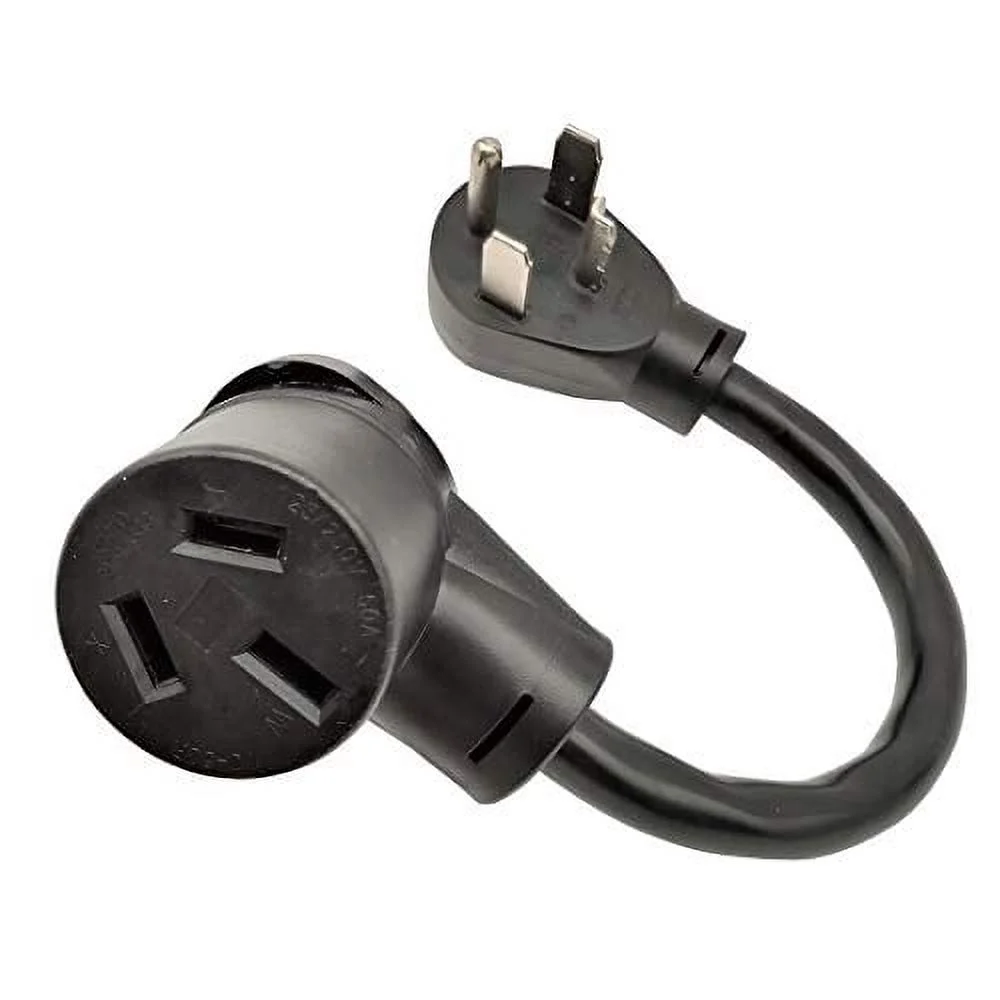 Parkworld 61728 Adapter Cord 4 Prong Dryer Plug 14-30P to 10-50R Electric Stove Receptacle, NEMA 14-30 Dryer Male to NEMA 10-50R Electrical Stove Female, 30A, 250V 1FT
