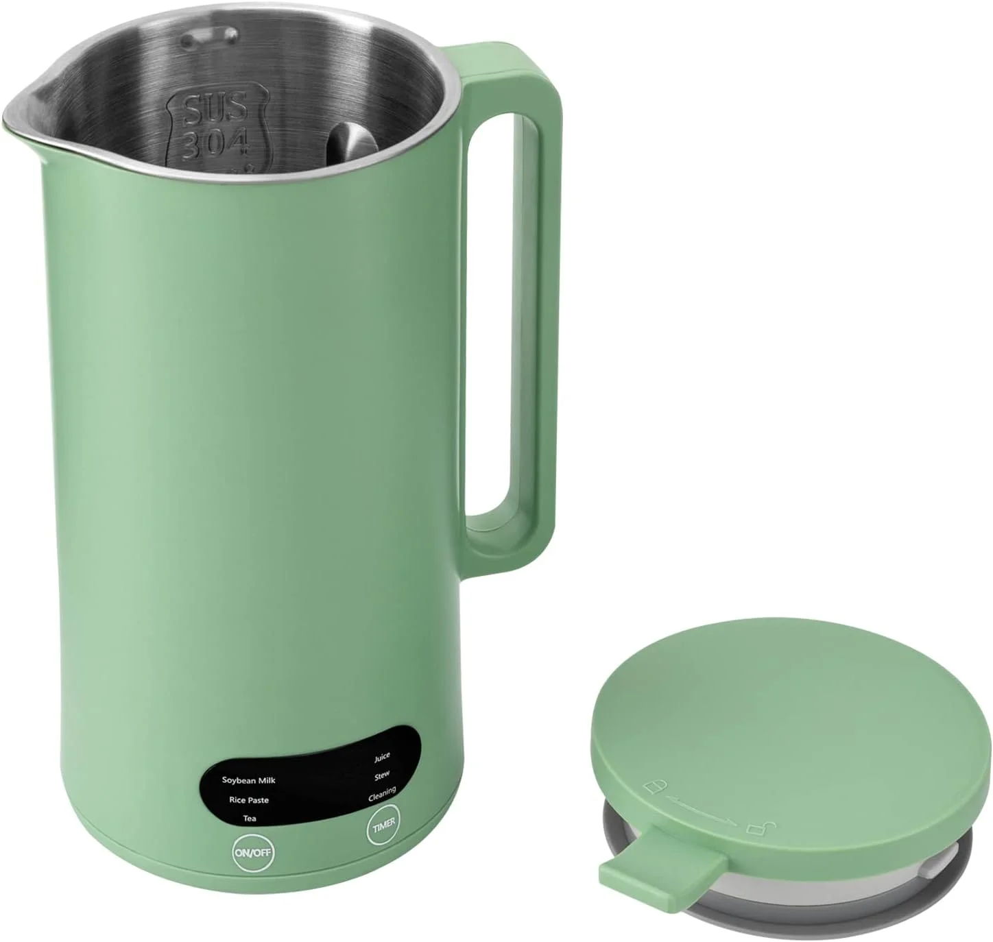 TFCFL Soymilk Maker 350mL Juicer Soy Milk Machine Stainless Steel Multi Cooker Mixer