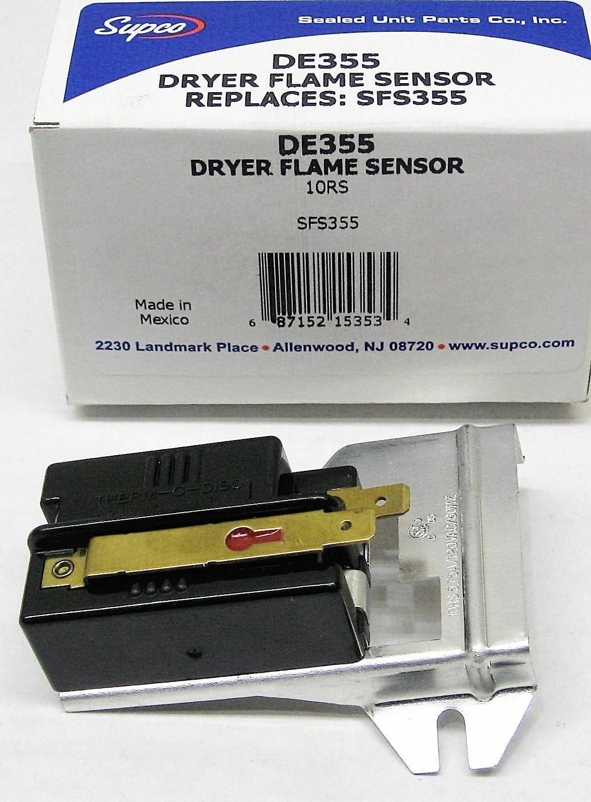 Gas Dryer Heat Detector Flame Sensor for GE WE4X448 AP2042635 PS268031