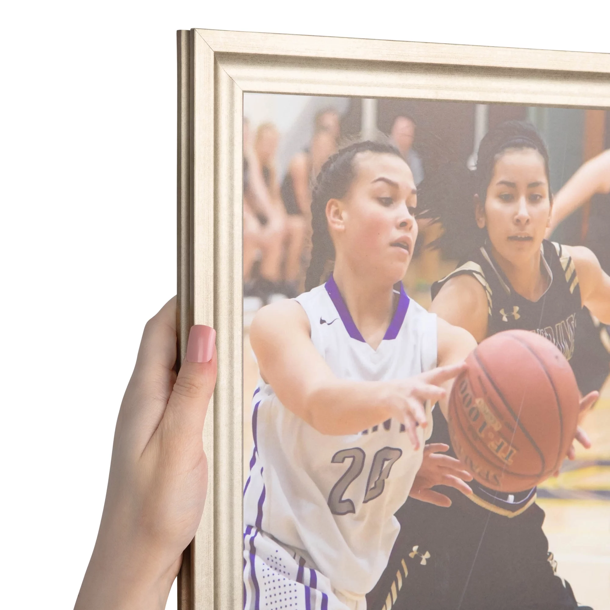 ArtToFrames 11x22 inch Muted Prosecco Gold Picture Frame, Gold MDF Poster Frame (4683)