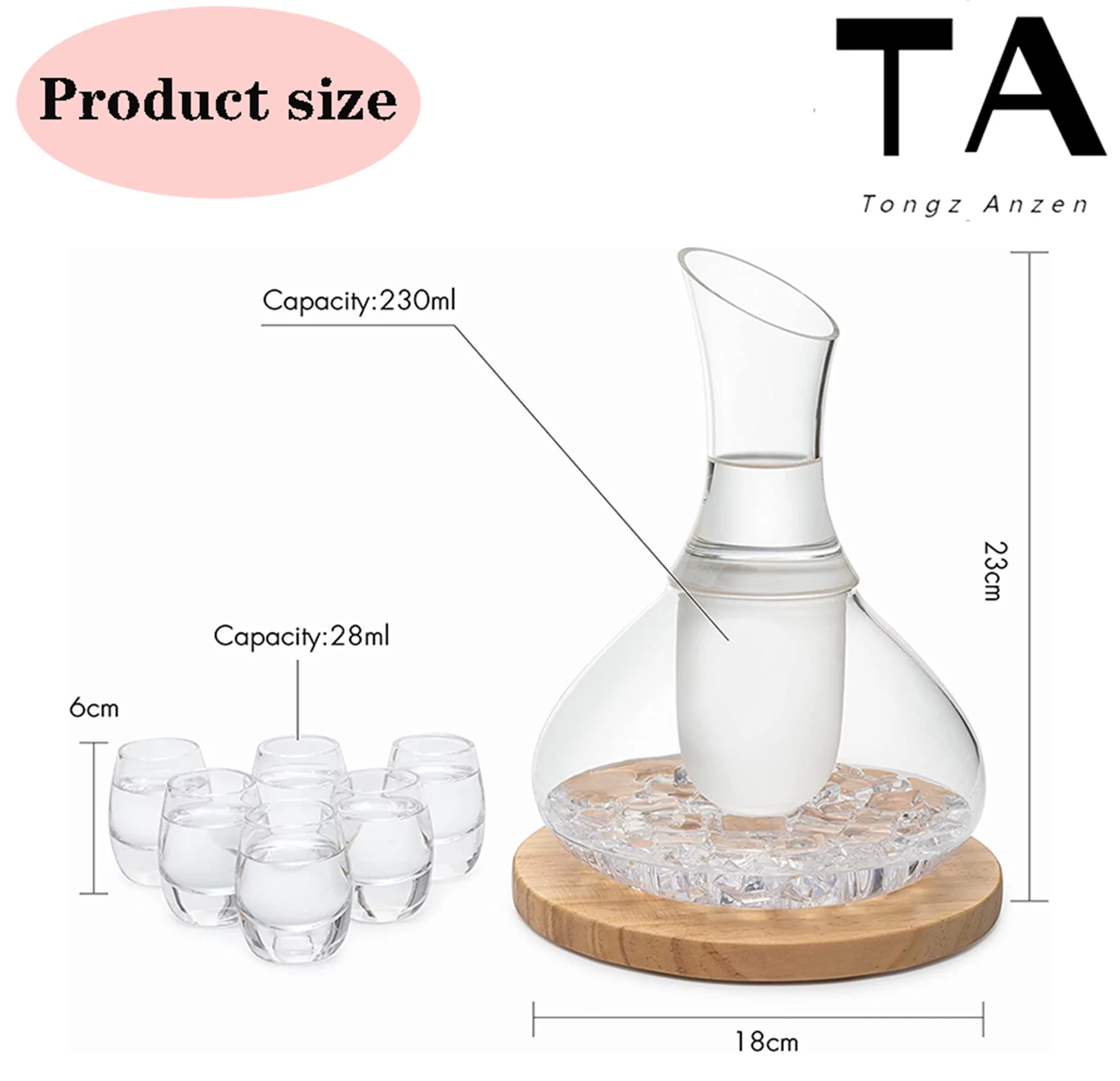 Sake Set Glasses Japanese